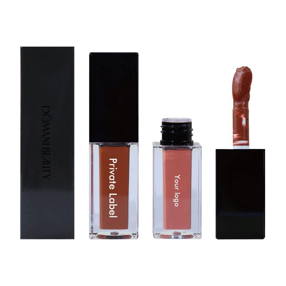 Custom makeup packaging for private label beauty brands showing luxury cosmetic containers with logo branding and OEM design.