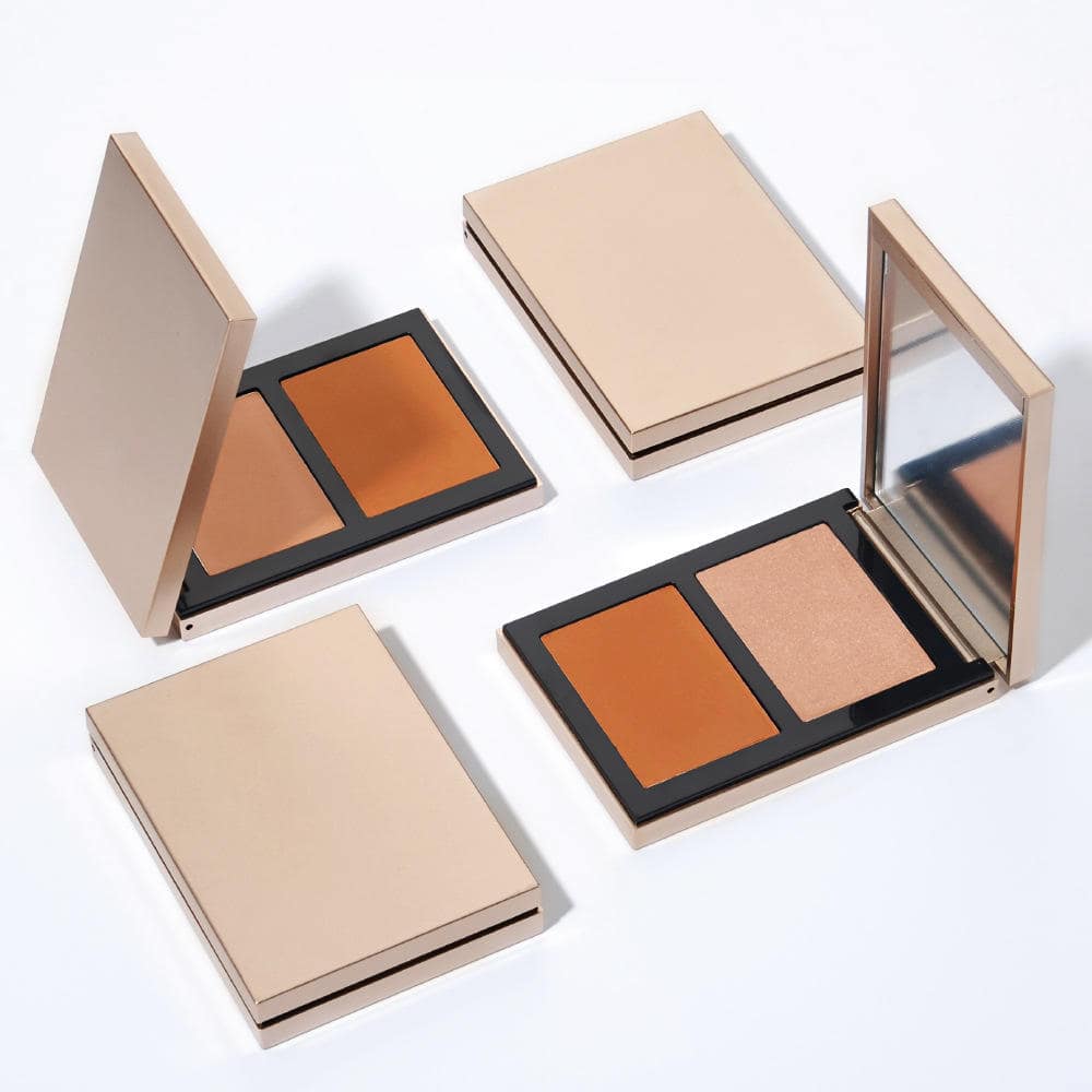 Luxury Logo Highlight Cosmetics Professionnel Vegan Bronzer Contouring Private Label Powder Face Makeup Contour Palette - Image 3