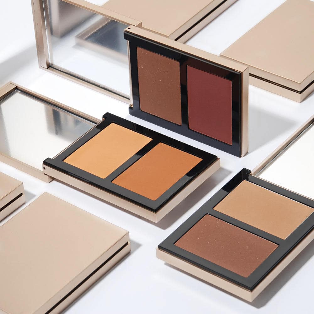 Luxury Logo Highlight Cosmetics Professionnel Vegan Bronzer Contouring Private Label Powder Face Makeup Contour Palette