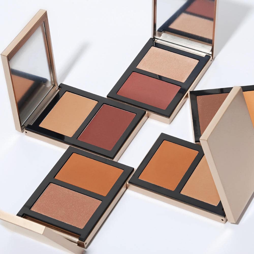 Luxury Logo Highlight Cosmetics Professionnel Vegan Bronzer Contouring Private Label Powder Face Makeup Contour Palette - Image 4