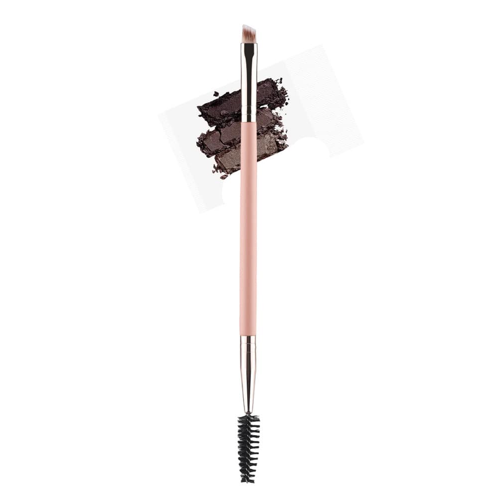 2 in 1 Mascara Brush Nude Spoolies Reusable pink Lash Brush Wand Eyelash Spoolie Brush Lashes