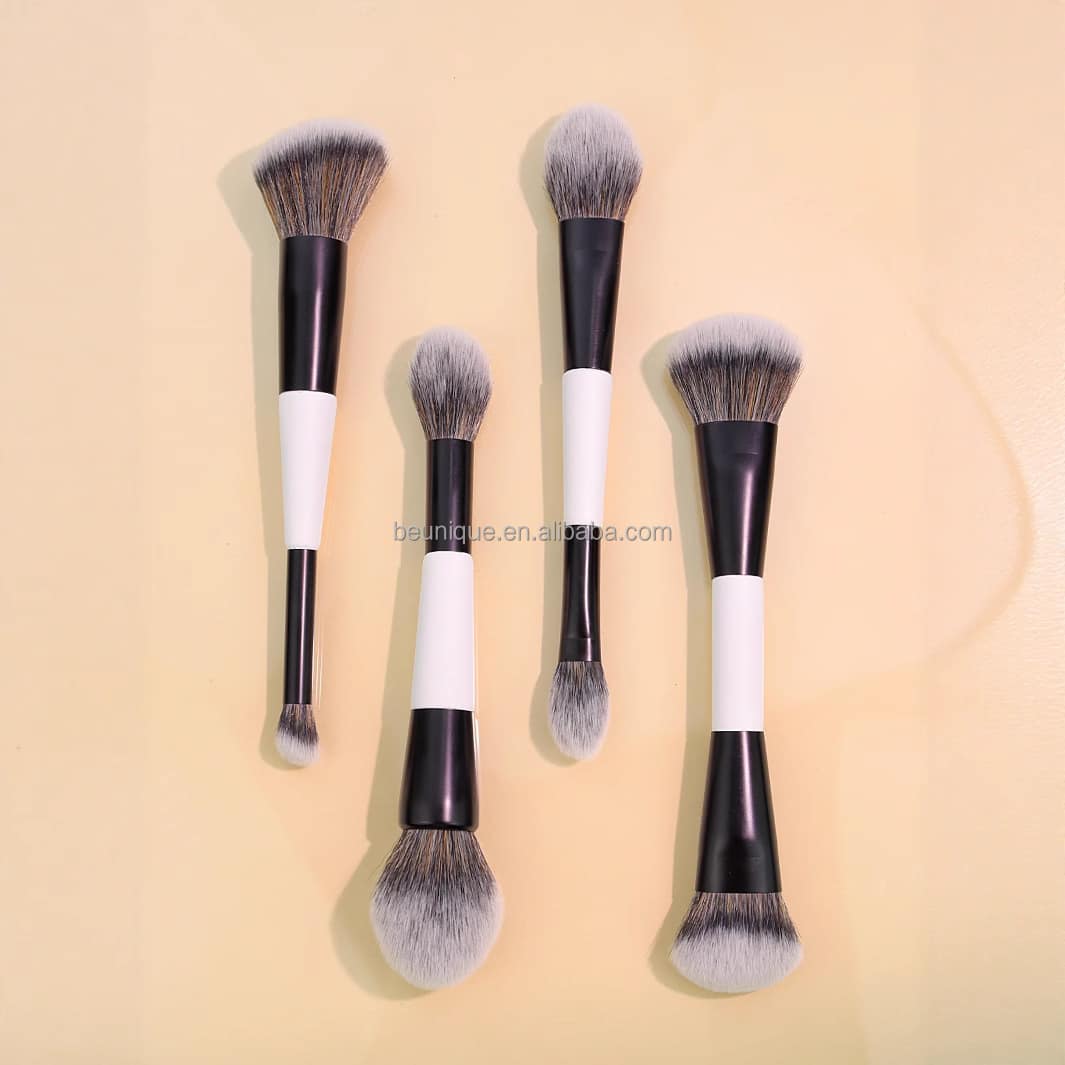 Lilywild New Arrival 4PCS Dual Ended Foundation Powder Contour Concealer Eye Makeup Brush Tool Professional Makeup Brushes