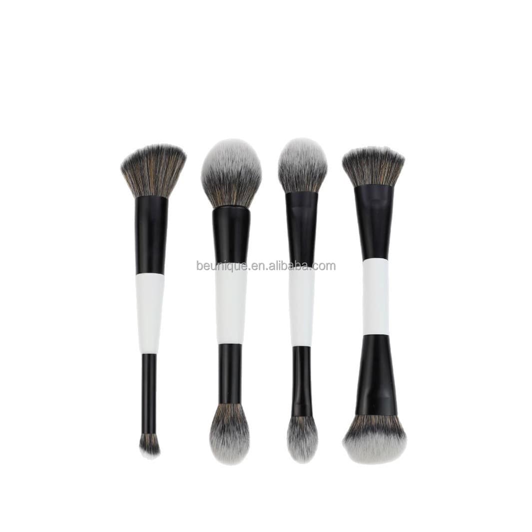Lilywild New Arrival 4PCS Dual Ended Foundation Powder Contour Concealer Eye Makeup Brush Tool Professional Makeup Brushes - Image 4