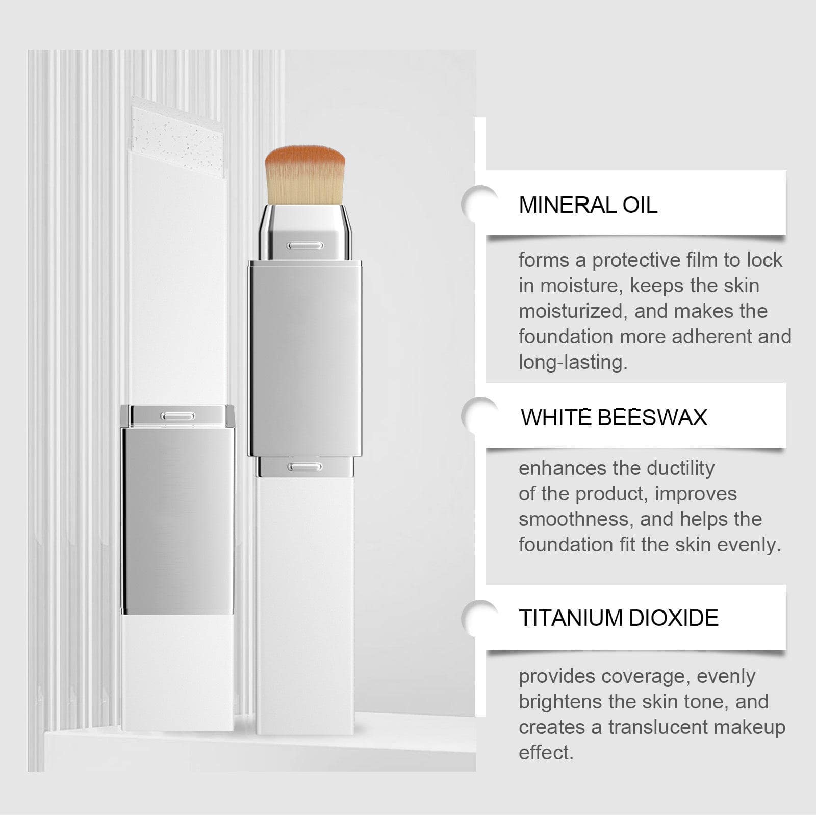 Lilywild Make up Longwear Medium Full Coverage White Foundation for All Skin Types - Image 6