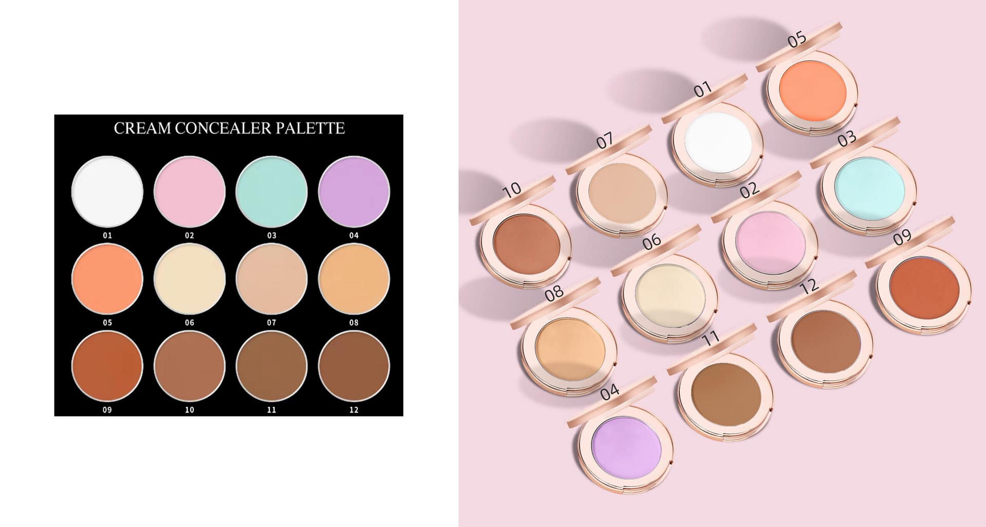 LILYWILD Waterproof Full Coverage Concealer Custom logo High Definition Face Concealer Private Label Makeup Concealer Palette - Image 4