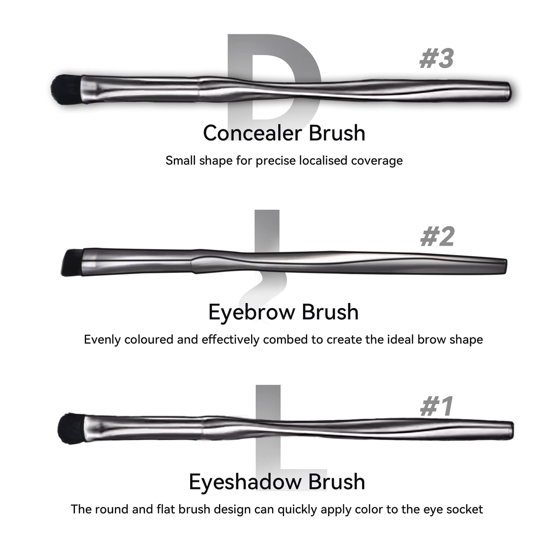Luxury Complete 8 Pieces Professional Makeup Brush Set Private Label Custom Logo Blue Make up Brushes With Brass Ferrule - Image 7