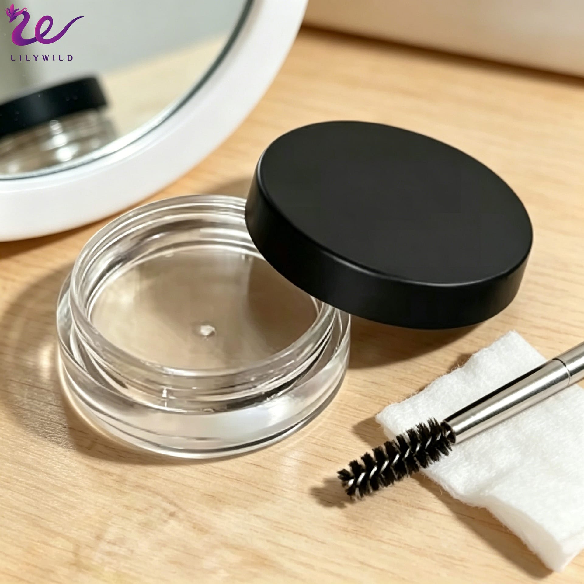 LILYWILD Custom Herbal Waterproof Brow for Freeze Gel Soap Clear Styling Wax Strong Eyebrow Setting Gel - Image 6