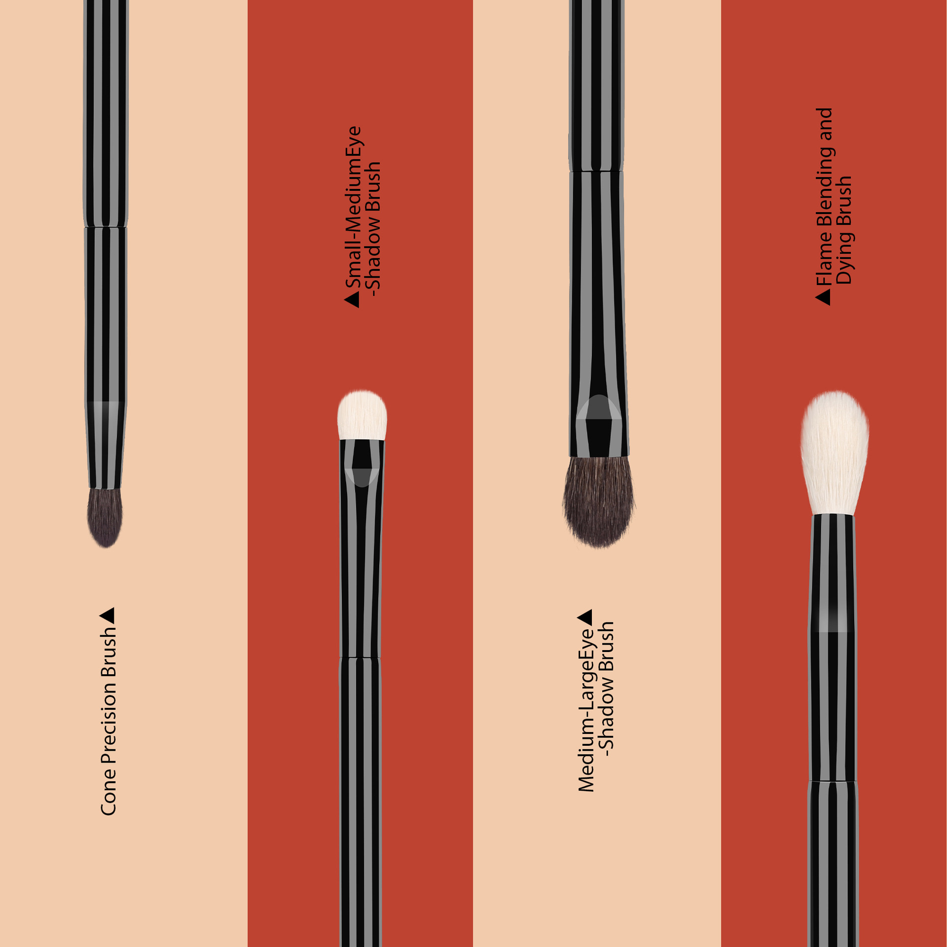 Privatel Label Black Wooden Fluffy Eye Shadow Detail Precision Makeup Brushes Small Perfect Dense Blending Brush Eyeshadow - Image 7