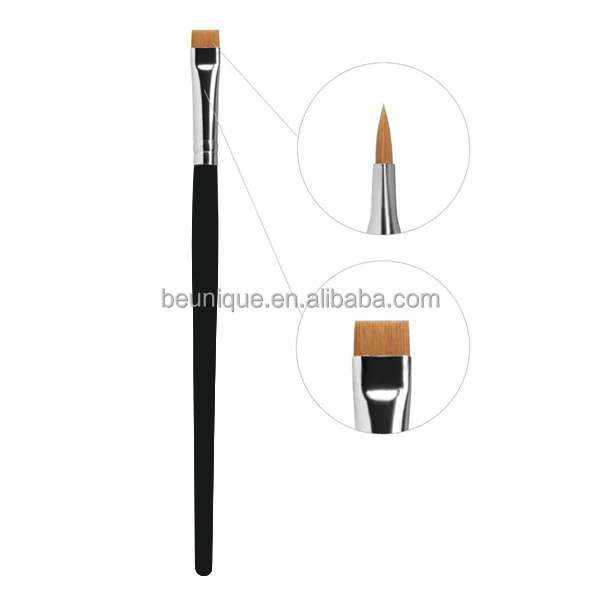 Lilywild Professional High Quality Black Vegan Private Label Wooden Luxury Single Eye Liner Makeup Brushes - Image 6