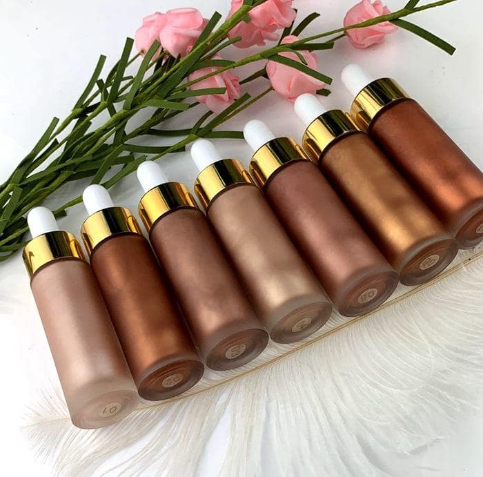 Luminous Body Glow Lotion Oil Shimmer Glitter Liquid Body Face Highlighter Private Label Body Shimmer Oil - Image 6