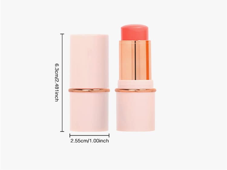 Convenient Mineral Cream Blush Stick for Face & Lips Waterproof Matte Finish Multi-Use Blendable Long-Lasting Pigment OEM/ODM - Image 3