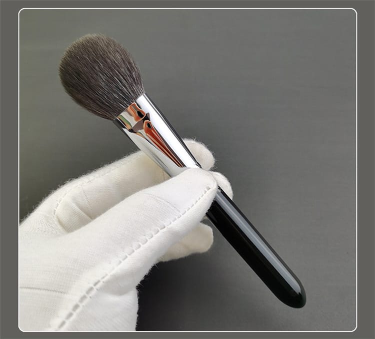 Customized Logo Black High Quality Copper Goat Hair Professional Private Label Blusher Brushes Makeup - Image 6