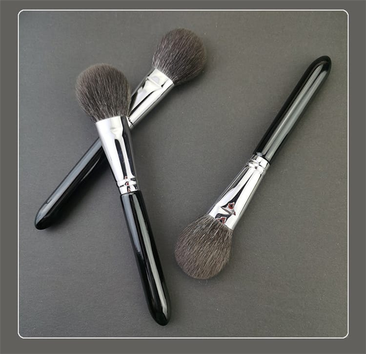 Customized Logo Black High Quality Copper Goat Hair Professional Private Label Blusher Brushes Makeup