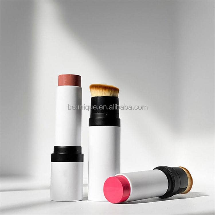 Lilywild Double Head Blush Sticks 3 in 1 Cheek Blush Lip Tint Eye Shadow Makeup Cream Blush Stick With Brush - Image 3