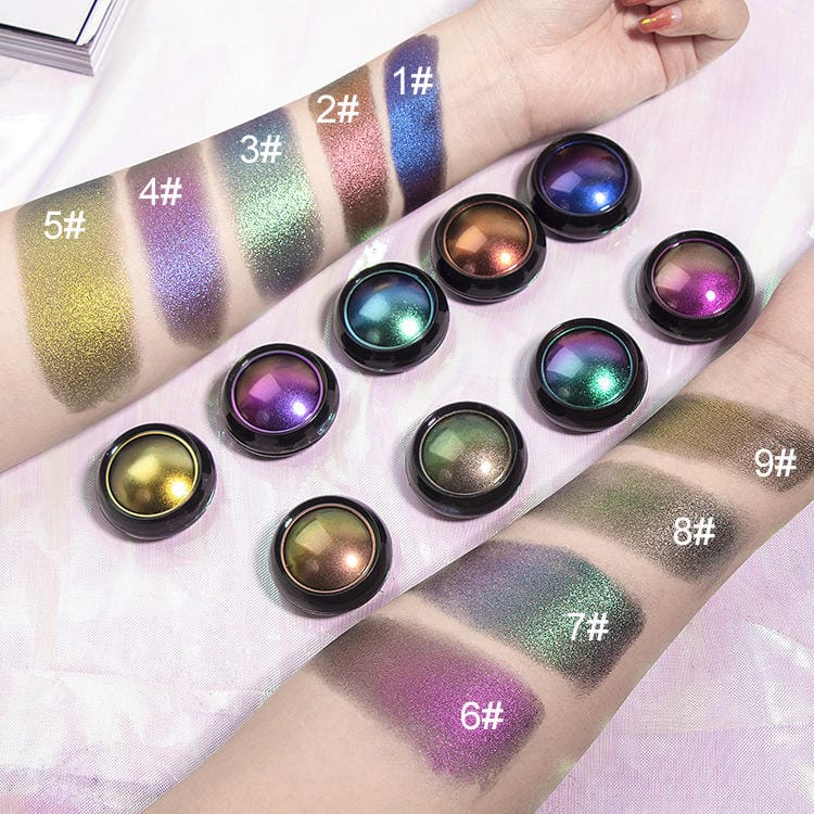 Lilywild Professional Makeup Silver Chameleon Eye Shadow Powder Dry Pressed Glitter Shimmer for Fair and Dark Skin Tones - Image 4