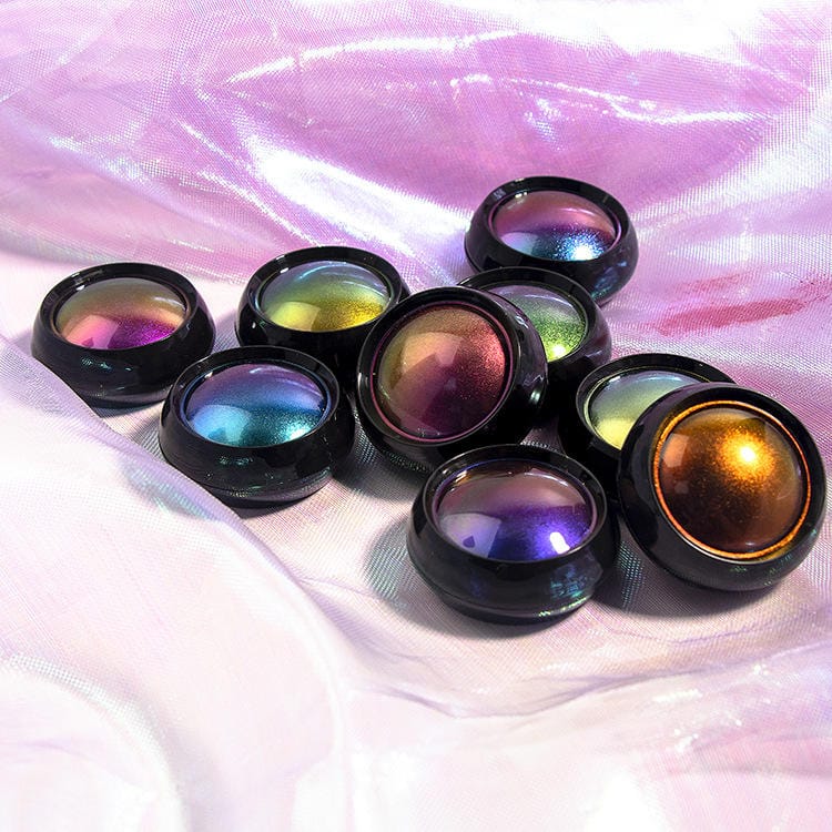Lilywild Professional Makeup Silver Chameleon Eye Shadow Powder Dry Pressed Glitter Shimmer for Fair and Dark Skin Tones