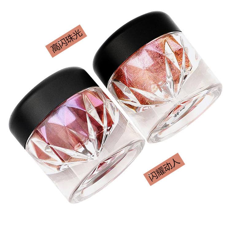 Custom Eyeshadow Palette with Holographic Chameleon Luminous Powder Dark Skin Tone Friendly Chemical Ingredient Makeup - Image 3