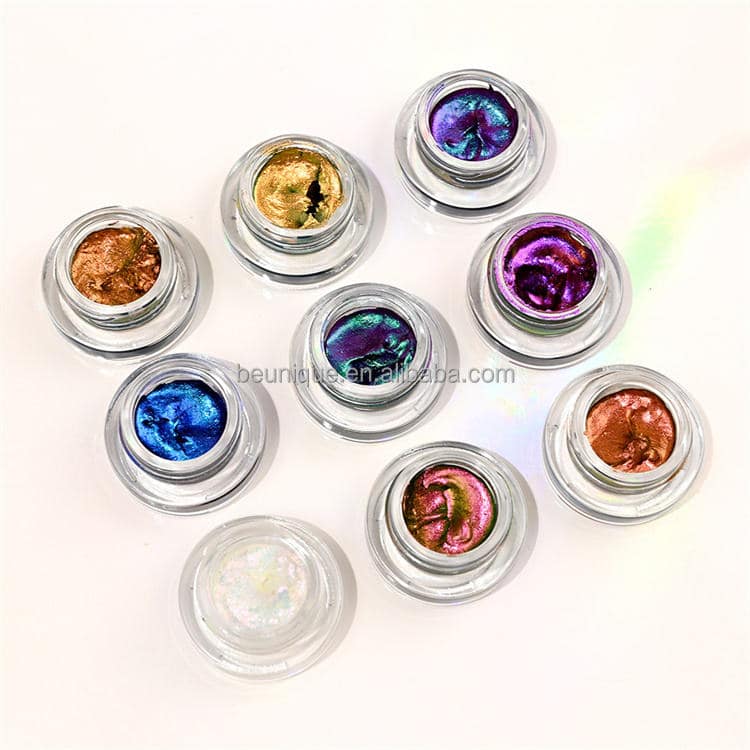 Private Label Chromic Rainbow Chameleon Creme Chrome Waterproof Eye Shadow Metallic Oem Creamy Holographic Pigment Eye Shadows - Image 4
