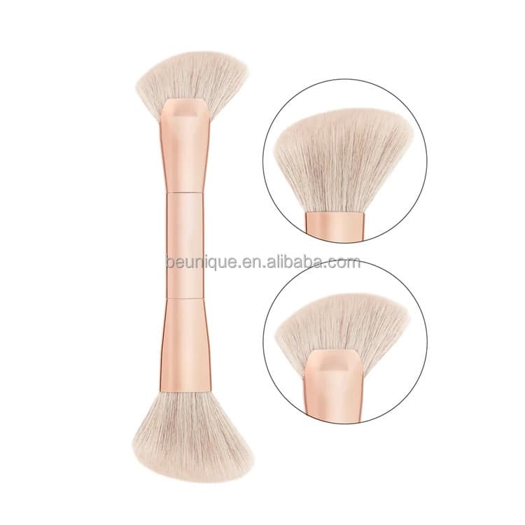 Private Label Professional Major Face Fluffy Fan Sculpt Contour Brushes New Dual Ended Sculpting Sculpting Makeup Brush - Image 4
