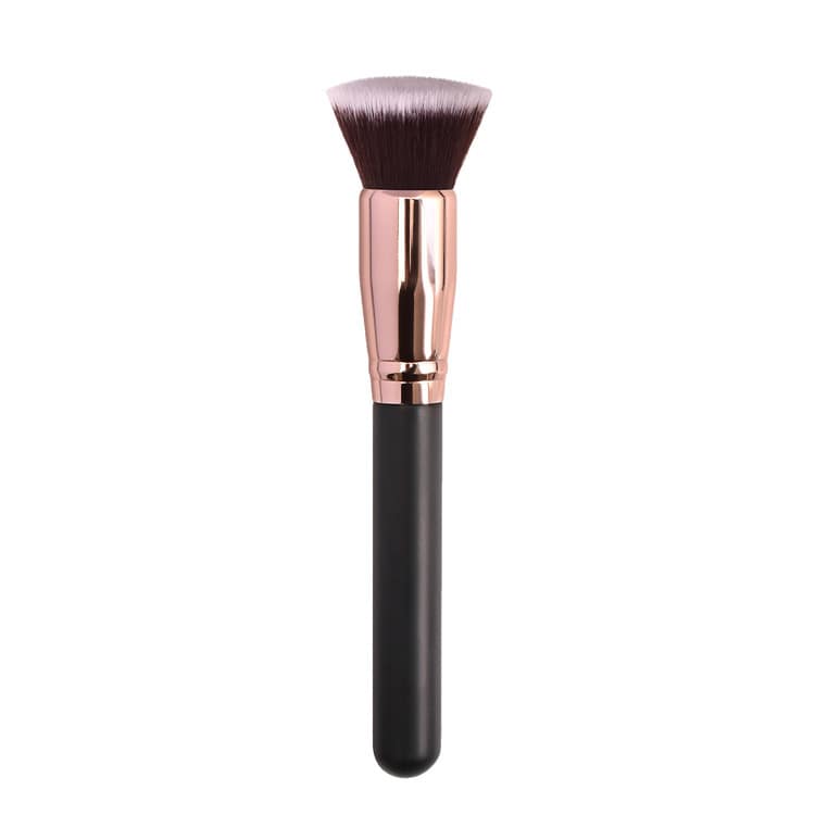 Private Label Big Round Powder Foundation Makeup Brush Blending Flat Foundation Buffer Brush Custom Logo - Image 3