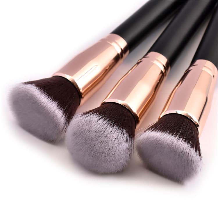 Private Label Big Round Powder Foundation Makeup Brush Blending Flat Foundation Buffer Brush Custom Logo - Image 6
