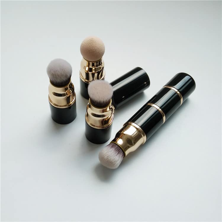 Double Sided Makeup Brushes Dual Ended Flat Top Powder Brush Retractable Kabuki Brush - Image 5