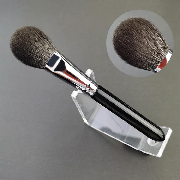 Customized Logo Black High Quality Copper Goat Hair Professional Private Label Blusher Brushes Makeup - Image 2