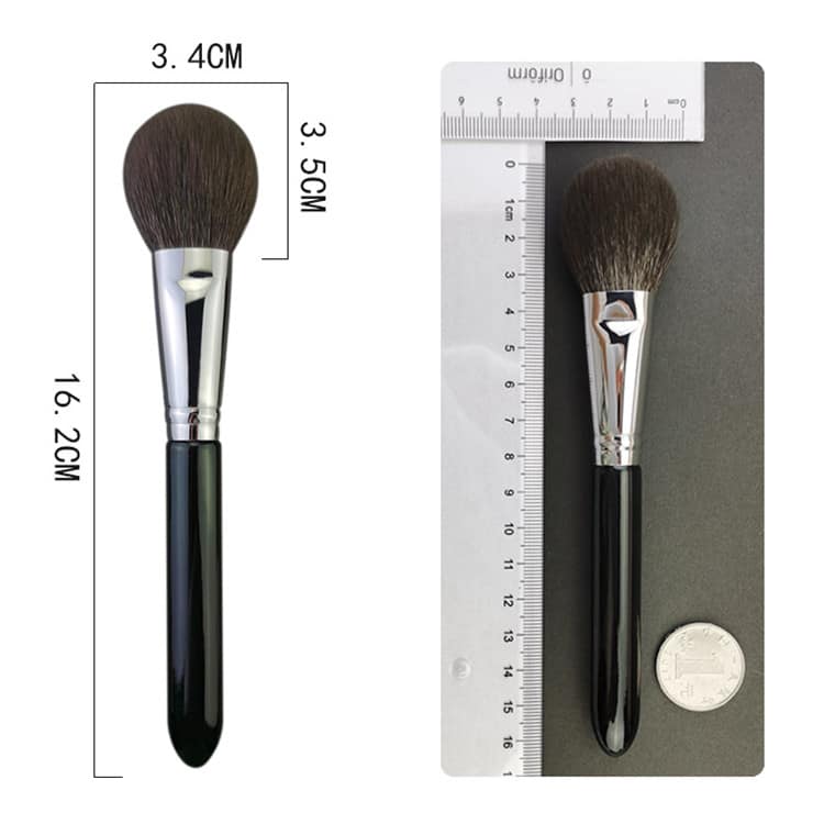 Customized Logo Black High Quality Copper Goat Hair Professional Private Label Blusher Brushes Makeup - Image 5