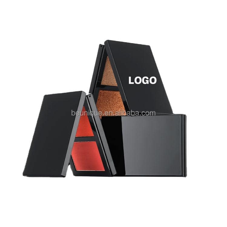 Private Label Mineral Compact Powder Blush Mirror Portable Makeup Case 2-in-1 Face Contouring Matte Finish 8g MSDS Certified - Image 3