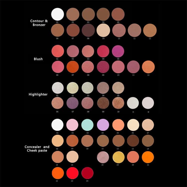Lilywild DIY Private Label 3 in 1 Cream Blush Highlighter Professional Creme Contouring Palette Makeup Vegan Custom Contour - Image 6