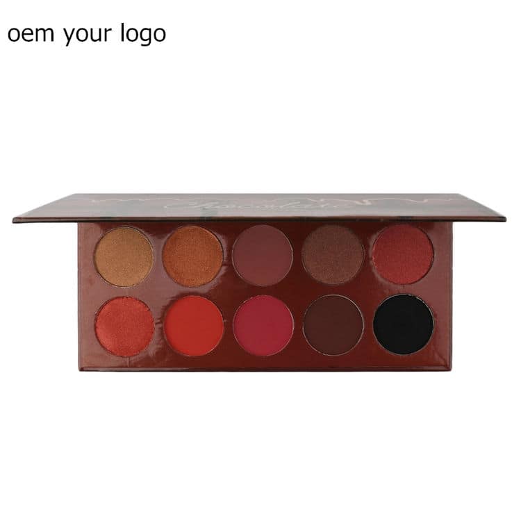 Custom Made Eyeshadow Palette with Luminous Metallic Shimmer Finish for Dark Skin Tones Matte Brown Eye Shadow Powder