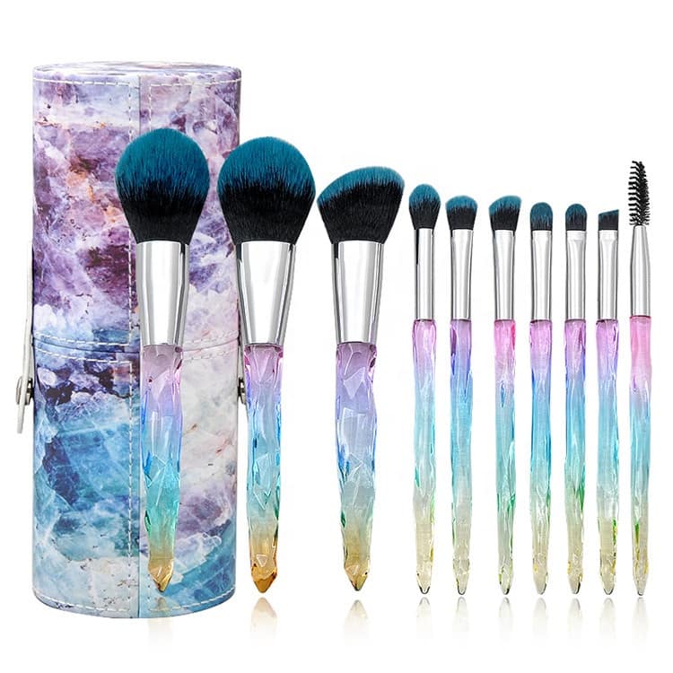 Wholesale Professional Makeup Brush Set Facial Cosmetic Brush Make up 10pcs - Image 3