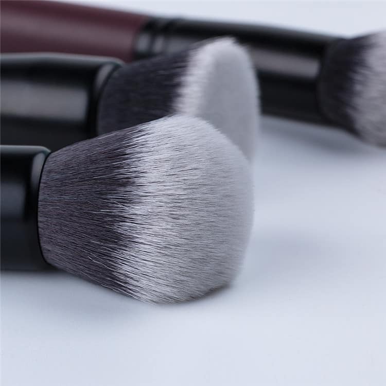 Wholesale Makeup Brush Private Label 11pcs Face Eye Soft Dense Synthetic Hair Wood Handle Makeup Brushes Set - Image 3