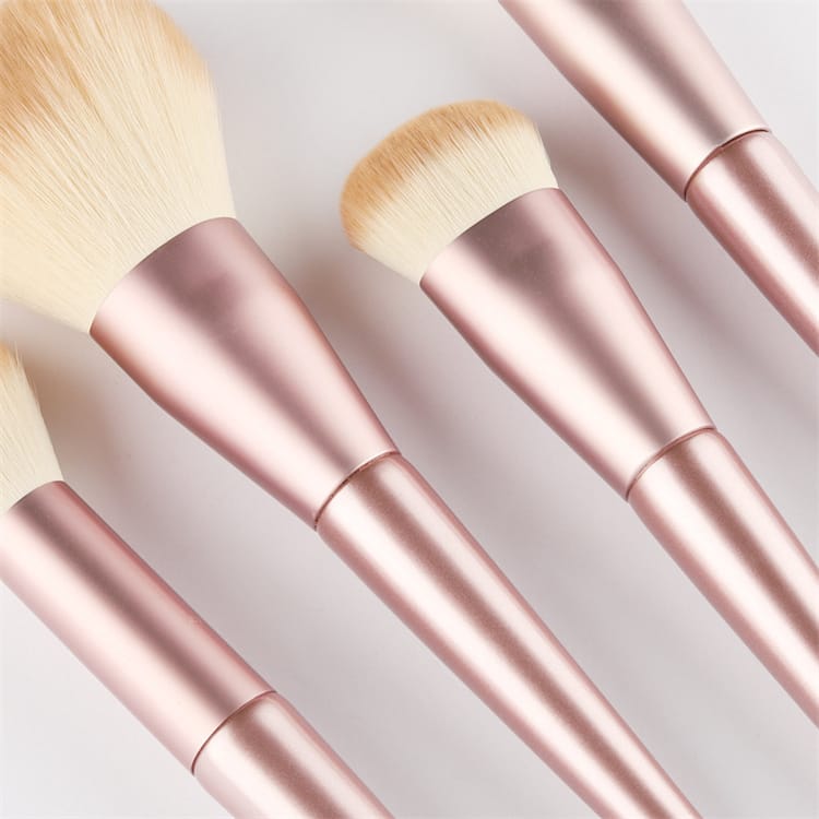 Custom Logo Professional Private Label Luxury Beauty Brushes Super Soft Vegan Cosmetics Foundation Pink Makeup Brush Set - Image 3