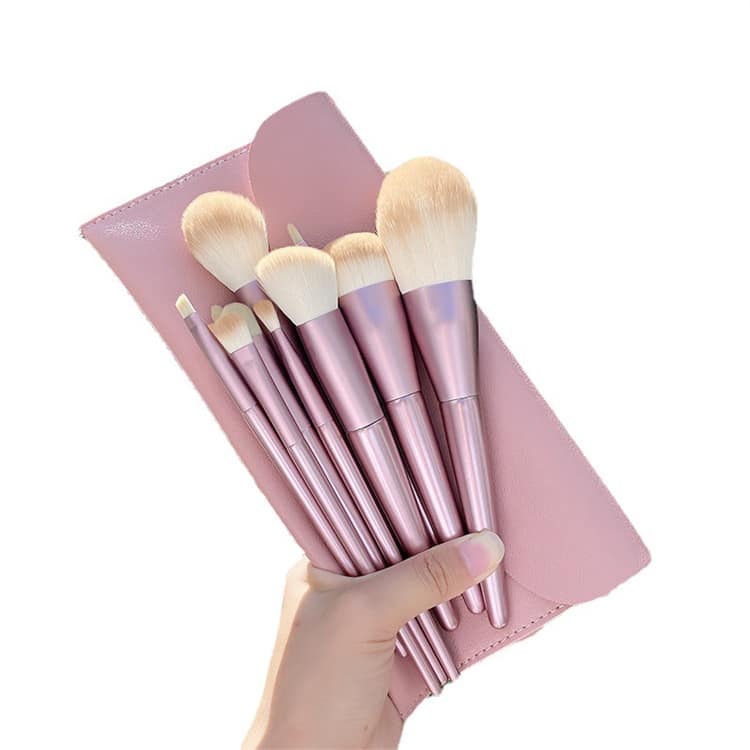 Custom Logo Professional Private Label Luxury Beauty Brushes Super Soft Vegan Cosmetics Foundation Pink Makeup Brush Set - Image 7