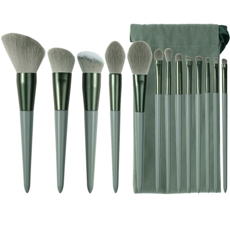 13pcs Point Handle Face Contour Synthetic Makeup Brush Sets Custom Logo Makeup Brush Set With Pouch - Image 2