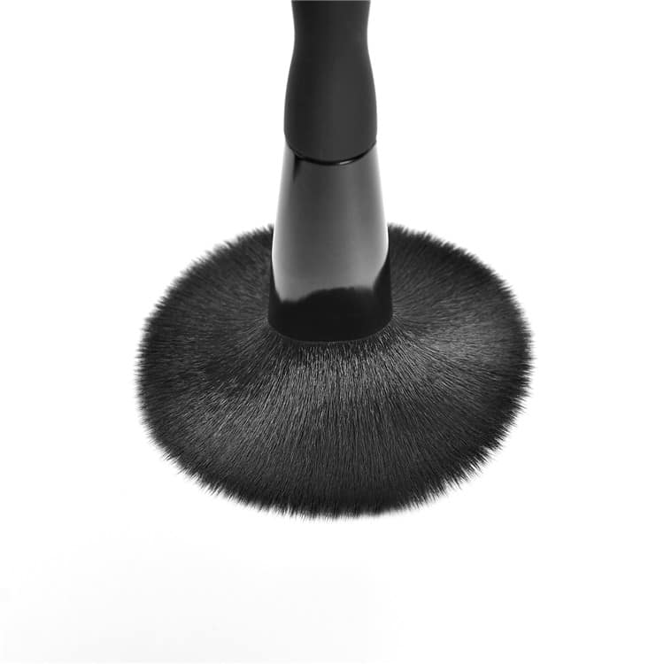 Best Selling 14pcs OEM Black Makeup Brush Set Black Diamond With PU Bag or Gift Box Cylinder Package - Image 6