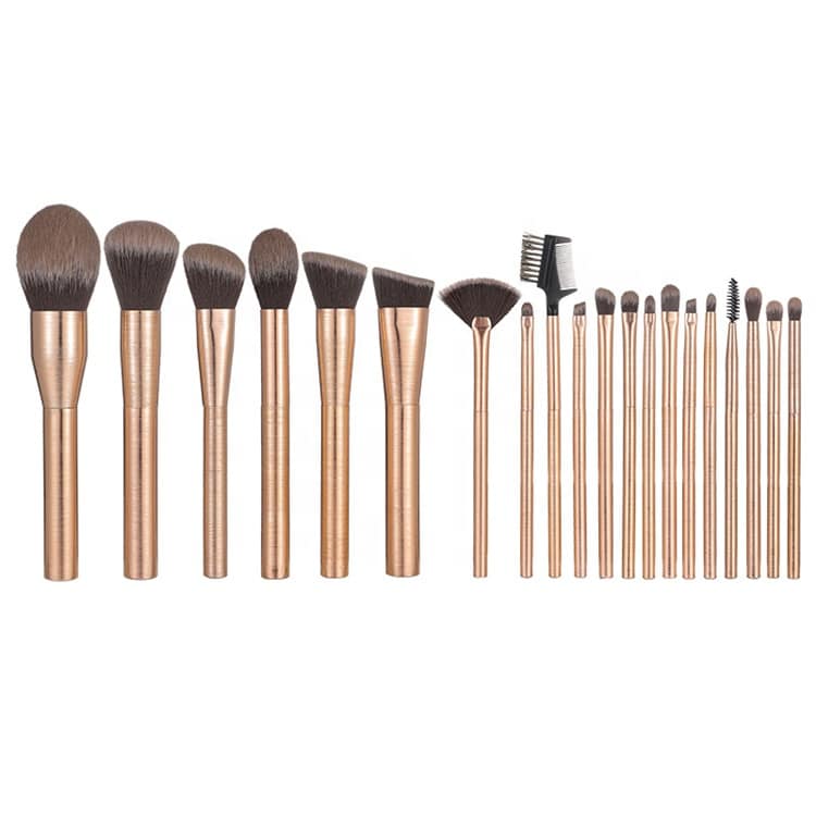 Lilywild 20pcs Wholesale Synthetic High Quality Private Label Luxury Rose Gold Professional Custom Make up Brush Set With Logo - Image 2