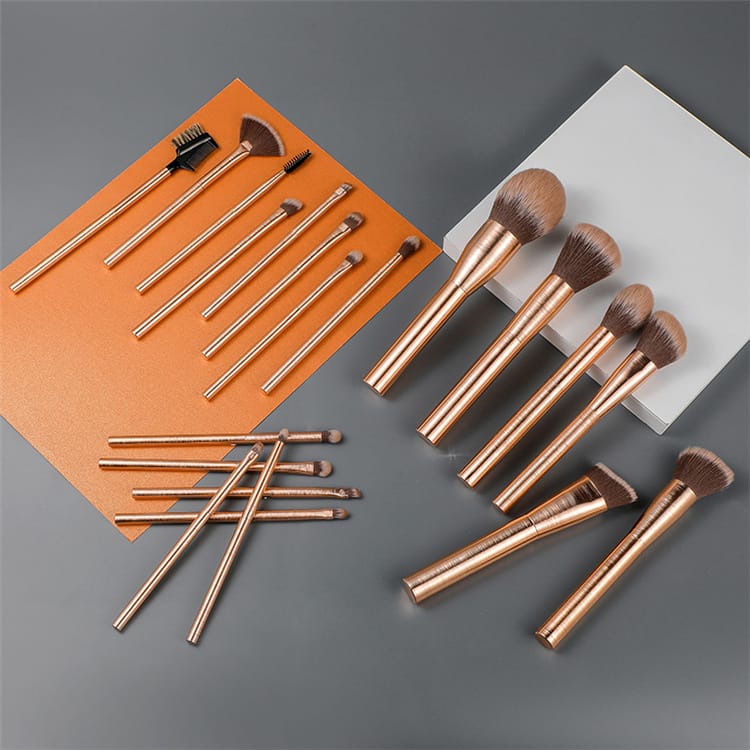 Lilywild 20pcs Wholesale Synthetic High Quality Private Label Luxury Rose Gold Professional Custom Make up Brush Set With Logo - Image 4