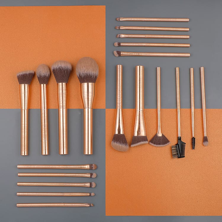 Lilywild 20pcs Wholesale Synthetic High Quality Private Label Luxury Rose Gold Professional Custom Make up Brush Set With Logo - Image 7