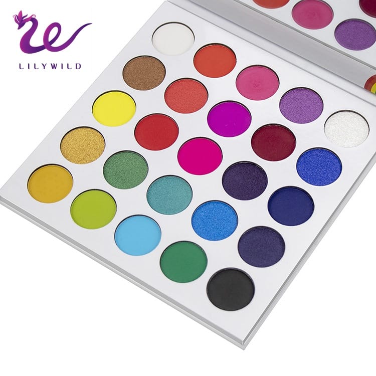 Wholesale OEM 25 Colors Eye Makeup Luxury Glitter Customized High Pigment Eye Shadow Palette - Image 4