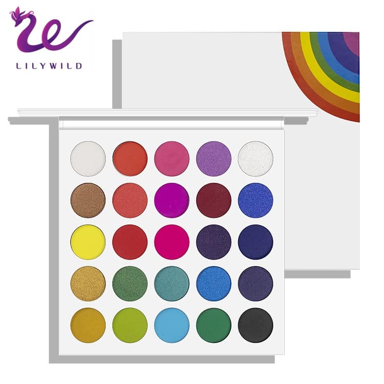 Wholesale OEM 25 Colors Eye Makeup Luxury Glitter Customized High Pigment Eye Shadow Palette
