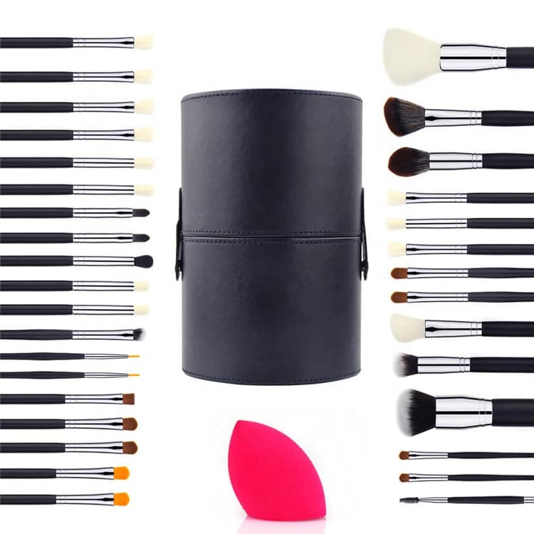 Complete Professional Makeup Artist Brushes Sponge Blender Foundation Makeup Brush Set 33 Makeup Brush With Sponge