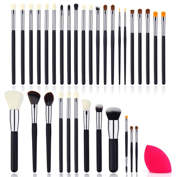 Complete Professional Makeup Artist Brushes Sponge Blender Foundation Makeup Brush Set 33 Makeup Brush With Sponge - Image 6