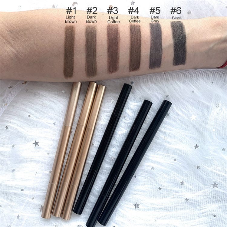 Double Sided Triangle Eye Brow Pencil With Brush OEM Wholesale Eyebrow Pencil Private Label Custom Logo Eye Brow Pencil - Image 6