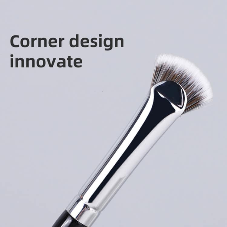 Single Custom Logo Professional Make up Cosmetic Makeup Black Short Small Lash Mini Mascara Fluffy Fan Brush for Mascara - Image 6
