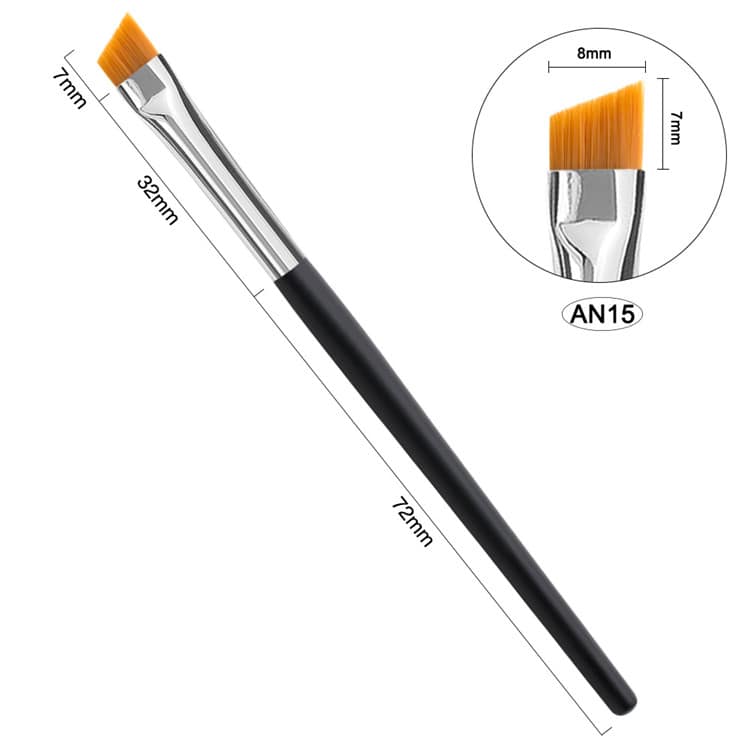 Private Label Dual Slanted Definer Eyebrow Edge Spoolie Gel Brush Dual End Custom Logo Angled Flat Eyebrow Tint Brush Set - Image 5