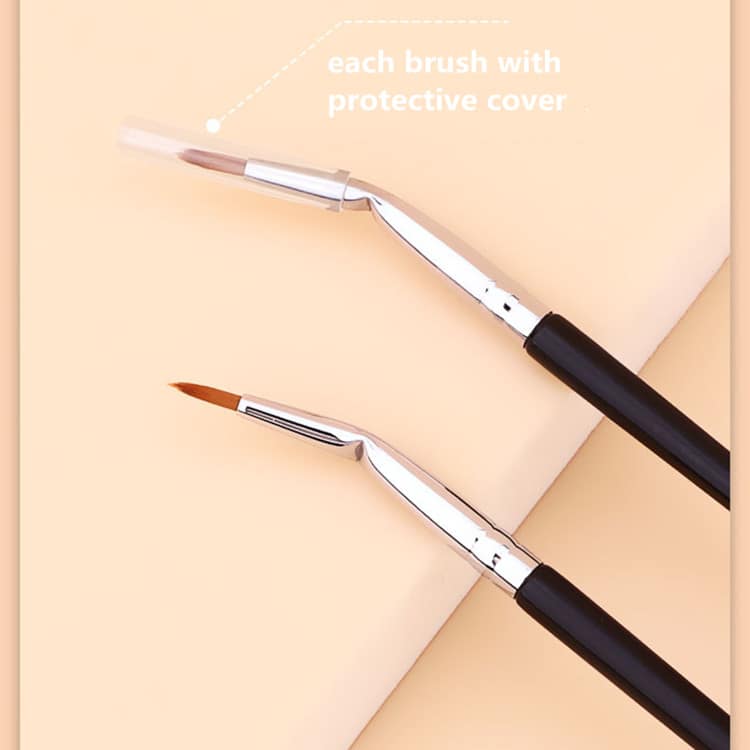 Custom Private Label Professional Angled Fine Best Makeup Precision Thin Private Label Eyeliner Brushes - Image 6