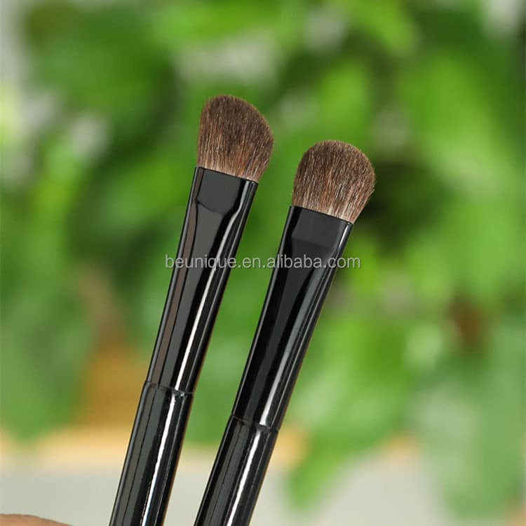 Custom Logo Black Wood Handle Natural Hair Professional Makeup Brushes Eyeshadow Single Fluffy Eye Shadow Individual Eye Brushes - Image 4