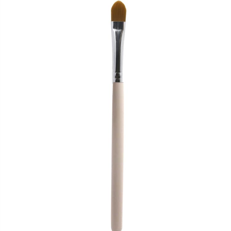 Lilywild Oem Custom Logo Single Nylon Eye Makeup Fluffy Nude Pink Brow Brush Vegan Precision Flat Concealer Brush Private Label - Image 2